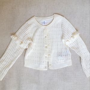 Girls GAP Ivory Cardigan 3T Like New